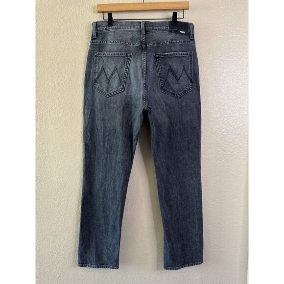 Mother Superior Jeans Womens 32 High Waisted Hiker Hover Washed Black Denim - Picture 6 of 15